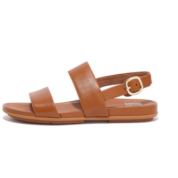 Fitflop Gracie flat sandal, tan, EXCELLENT pre-owned condition - Picture 2 of 9